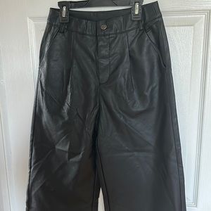 Cider Black Straight Leg Pants